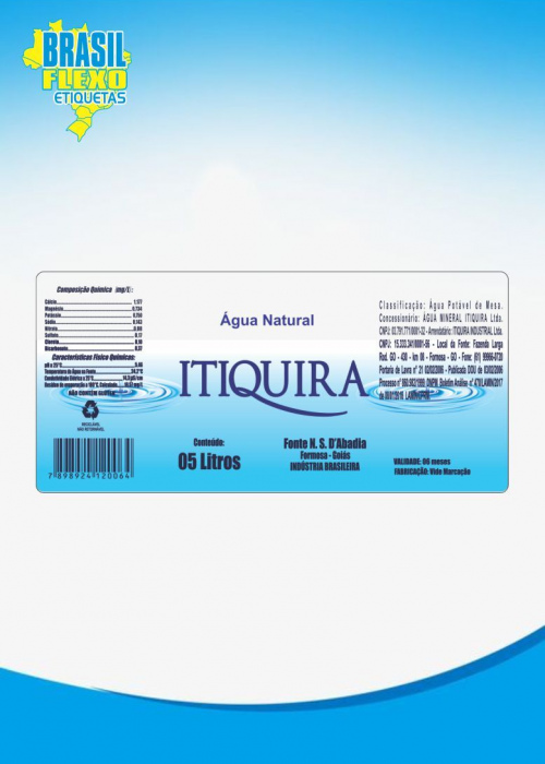 Rótulos de Água